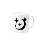 めいろのショップのMoon & Crown-one Mug :right side of the handle