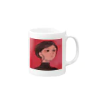 ウナーゴン20億3千万販売所のRed, Black Mug :right side of the handle