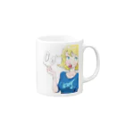 アトリエ・タケモトの「おねいさん」 Mug :right side of the handle