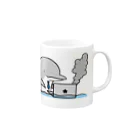 夜門堂シオンの会社員イルカ Mug :right side of the handle