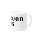 セブンシーズ Online StoreのSeven Seas モチーフロゴ（黒文字） Mug :right side of the handle