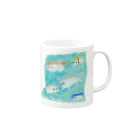 だちゃんの寿司魚 Mug :right side of the handle