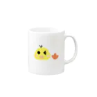 お庭ダンスショップのウィンクしてるぴよちゃん Mug :right side of the handle