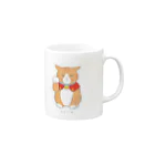 招き猫工房の茶白おこ招きにゃん Mug :right side of the handle