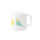 yomoyomo_yomogiのセキセイインコ_パステル Mug :right side of the handle