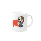 ハンサムレコーズ（湘南レコーズ）のちなつこちゃん Mug :right side of the handle