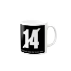 ジューシー藤枝💦のジューシー藤枝　スラッシュ14  ロゴ Mug :right side of the handle