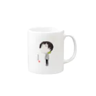 前向きp/むーくんのまえむきたそがれグッズ Mug :right side of the handle