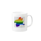 ドット絵ぐんまのドット絵ぐんま24 レインボー Mug :right side of the handle