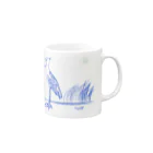 Blue Gemのハシビロコウとハイギョ Mug :right side of the handle