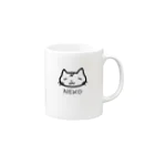 海の底のNEKO マグカップの取っ手の右面