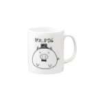 snowballsのミスターピッグ Mug :right side of the handle