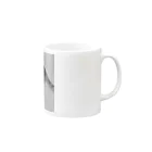 DTIのモノクロ猫 Mug :right side of the handle