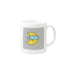 saramantaのおやすみmoon night Mug :right side of the handle