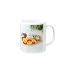 kumamia（くまみあ）のくまの3兄弟（アメリカンドッグ） Mug :right side of the handle