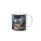 遠藤平介の街角の夜景 Mug :right side of the handle