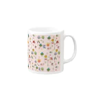 WAMI ARTのヲシテ文字いろいろ【桜花色ベース】 Mug :right side of the handle