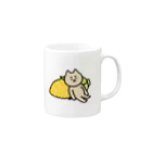 morocoshi-lifeのねこもろこし（ダルっ） Mug :right side of the handle