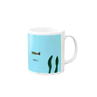 のせの水の中のエビフライ Mug :right side of the handle