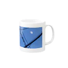 bowieの電線と下弦の月 Mug :right side of the handle