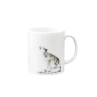 白亜画廊 SUZURI店のWoof Mug :right side of the handle