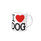 I LOVE SHOPのI LOVE DOG-アイラブドッグ- マグカップの取っ手の右面