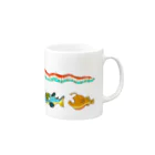 さちこの生物雑貨の追いかけるモッチ潜水艦 Mug :right side of the handle