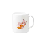 しぜんのグッズの出目金くん Mug :right side of the handle