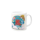 熊活のすゝめの熊活のすゝめ　夏くまver Mug :right side of the handle