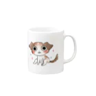 ちょこっぷのみるくちゃん🤍✨ Mug :right side of the handle