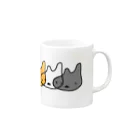 a-noneのみけねちこ Mug :right side of the handle