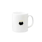 PPP商店のふたごのシルエット Mug :right side of the handle