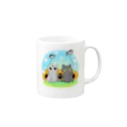 ねこほうチャンネル公式グッズのハムマロ11歳バースデイ Mug :right side of the handle