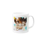 ピノぺろshopのパピヨン チワワ Mug :right side of the handle