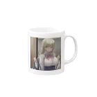 kaz-uのデザインイラストの隣のクラスの天使ちゃん Mug :right side of the handle