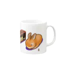 ｓの店（SUZURI店）の【卯サウンド】（うさうんど） Mug :right side of the handle