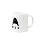 フィッシュショップのイケイケフィッシュグッズ Mug :right side of the handle