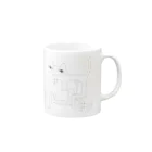 サブカルビジネスセンター尼崎の猫はじっとこっちをみている Mug :right side of the handle