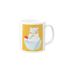 星野ねこはるのしろくまくん Mug :right side of the handle