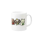 もののけCo.のくまくまファミリー Mug :right side of the handle