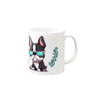 furebuhi　clubのイケてる！ボステリ　鼻ペチャシリーズ Mug :right side of the handle