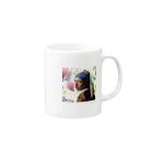 Pittura AccessorioのPearl Earring  Mug :right side of the handle