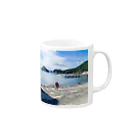 化けわらじ工房の海と化けわらじ Mug :right side of the handle