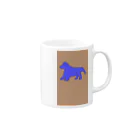 nali-の絵心ない人の絵を、絵心ある人が色塗りした犬 Mug :right side of the handle