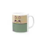 山葵あやめのネコちゃんカップ Mug :right side of the handle