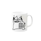 ぺんちゃん商店のじこぴー Mug :right side of the handle