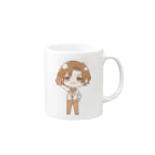 🌈彩-ｲﾛﾄﾞﾘ-🎨のミニキャラ土器くん Mug :right side of the handle