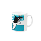 Petit SERAのシャチくん Mug :right side of the handle