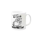 beaverchefのSleeping cat 2 Mug :right side of the handle