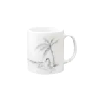 雑貨屋ペパロニの夏のペンギン　サマーバケーション Mug :right side of the handle